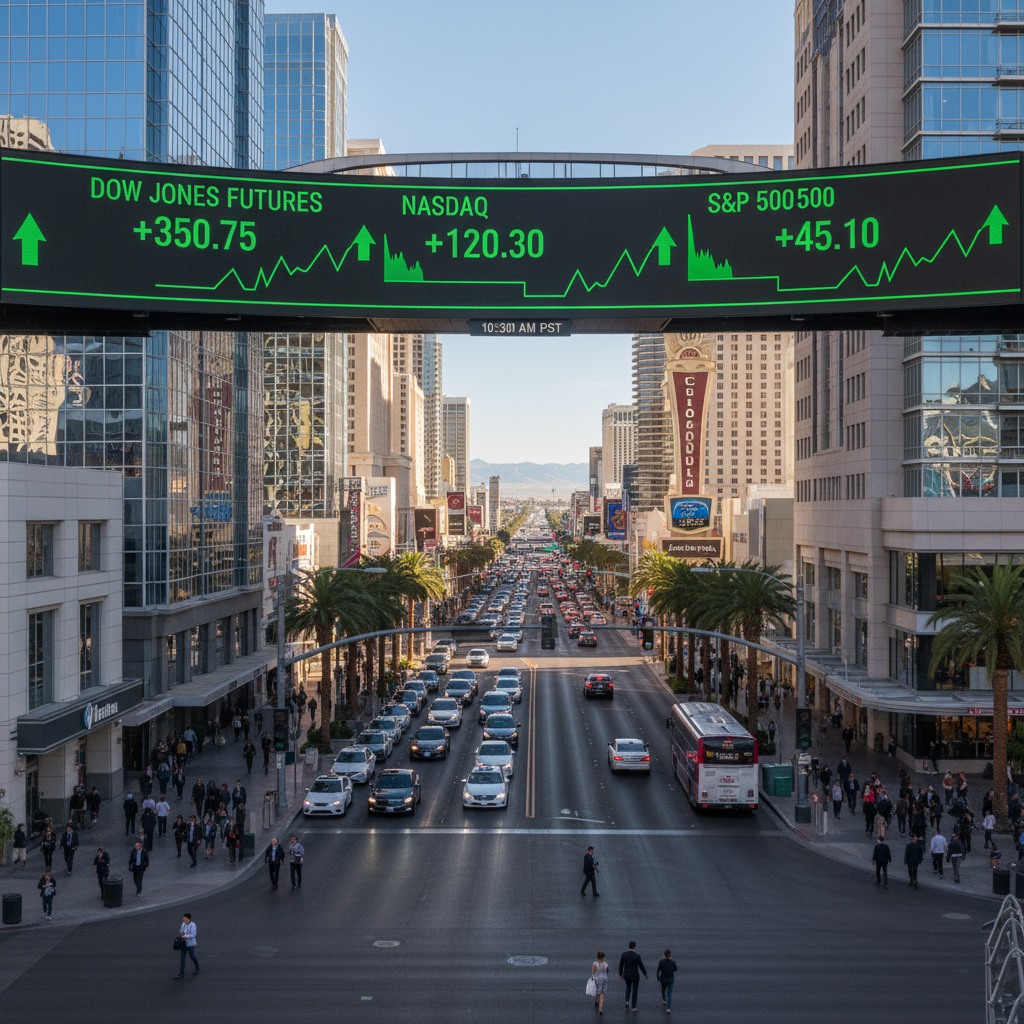 Las Vegas Markets React as Dow Jones Futures Surge on Tariff Flexibility