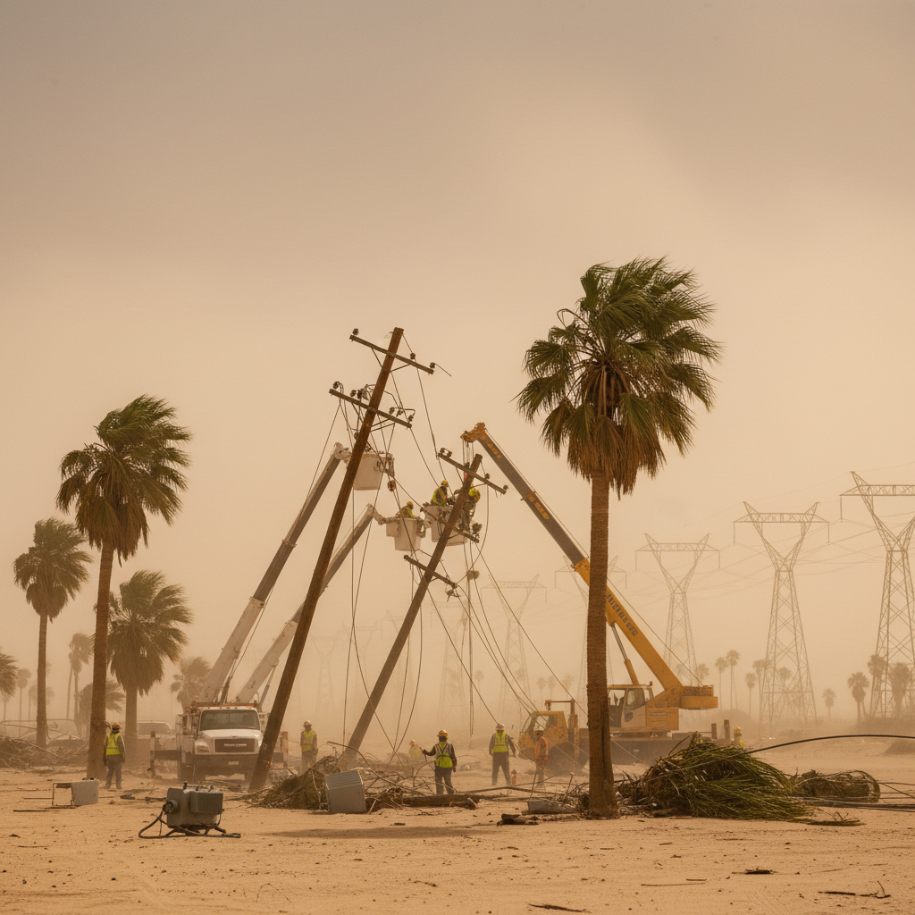 Severe Winds Trigger Widespread Power Outages, Event Disruptions Across Las Vegas