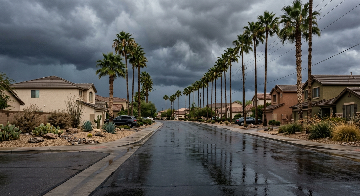 Unsettled Weather Brings Rain and Storms to Las Vegas as Autumn Begins