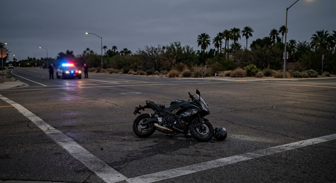 Motorcyclist in Critical Condition After Early Morning Crash in South Las Vegas Valley
